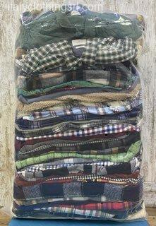 Used Extra Grade Flannel Shirts Wholesale Italy