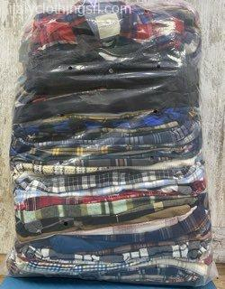 Used Extra Grade Flannel Shirts Wholesale Italy