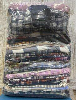 Second Hand Extra Flannel Shirts Wholesale Italy