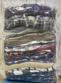 Extra Grade Used Flannel Shirts Wholesale Italy