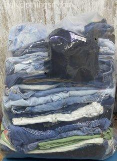 Tute di Jeans Usate Extra Grado Ingrosso Europa